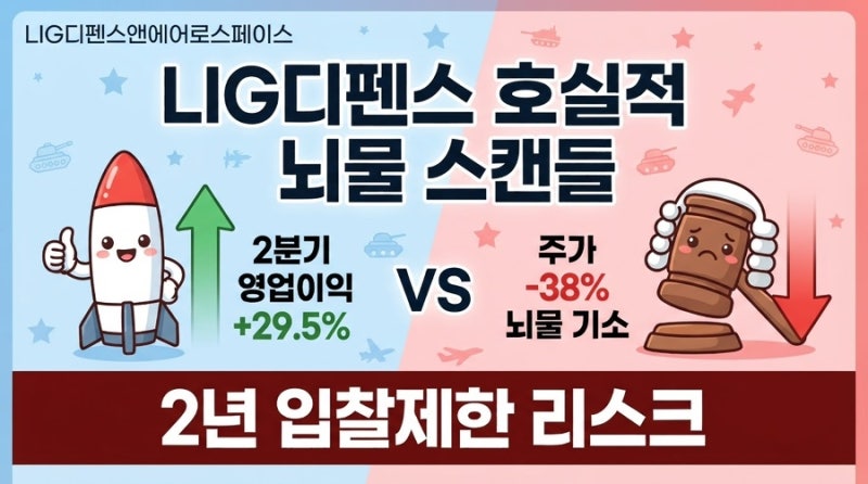 [한국주식][방산] LIG디펜스앤에어로스페이스(079550) 뇌물 스캔들에 발목 잡힌 방산 우량주 (260....