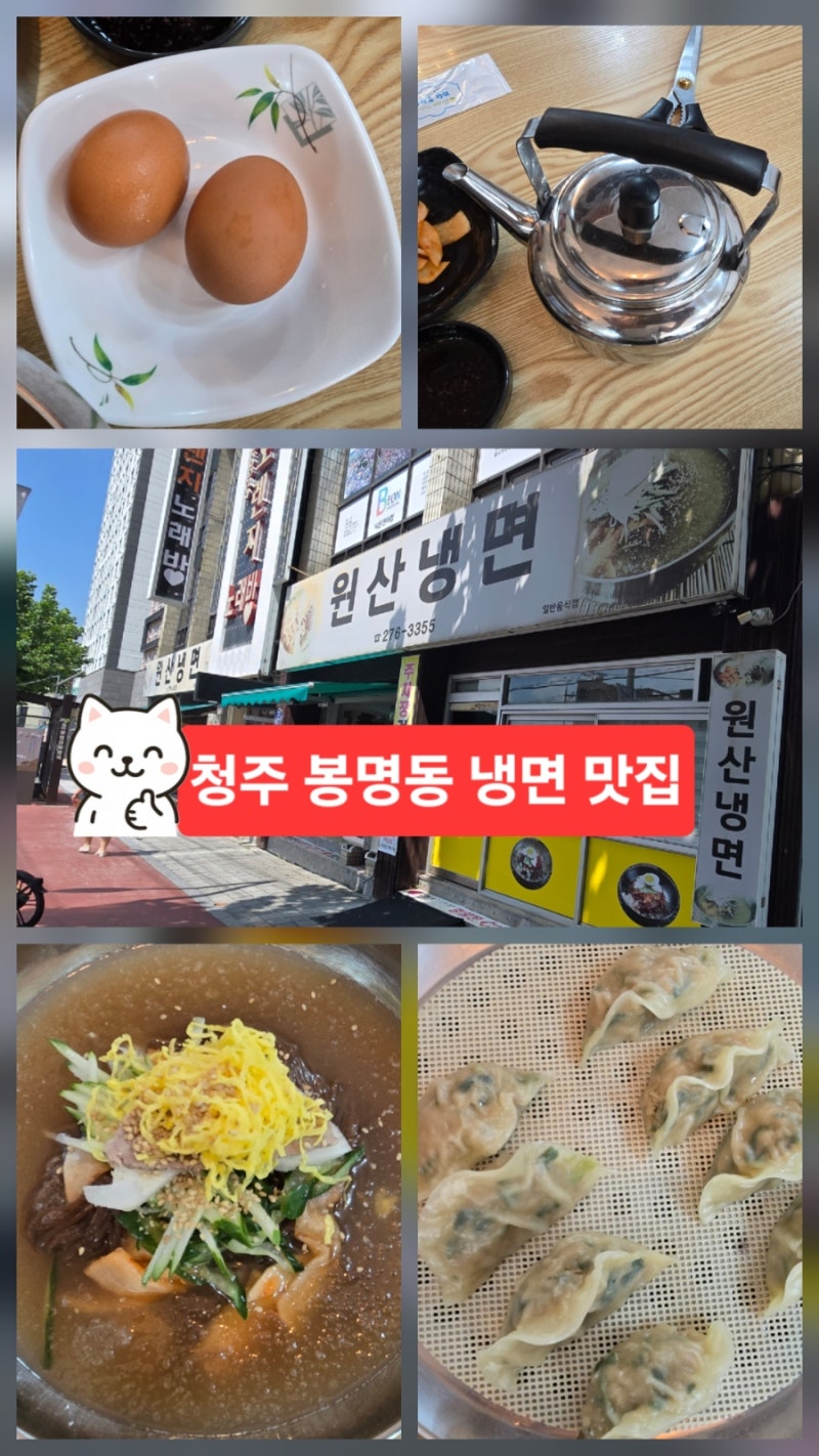 청주 원산냉면 : 청주 봉명동 냉면 맛집