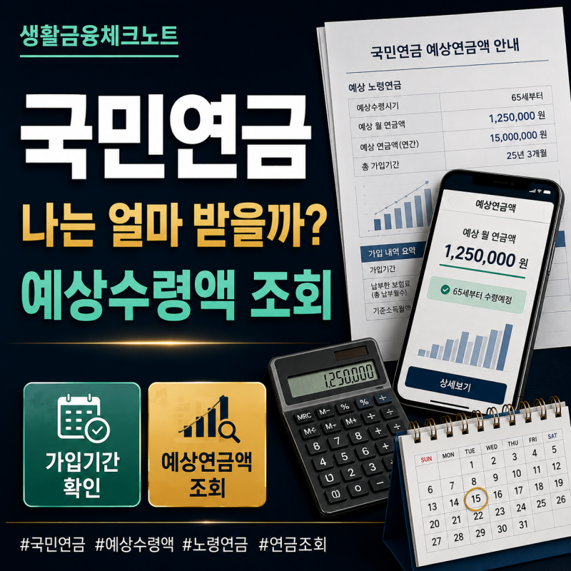 2026 국민연금 예상수령액 조회방법, 나는 매달 얼마 받을까?