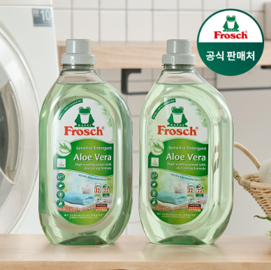 상쾌한 향과 강력한 세척력! 프로쉬 세탁세제 알로에베라