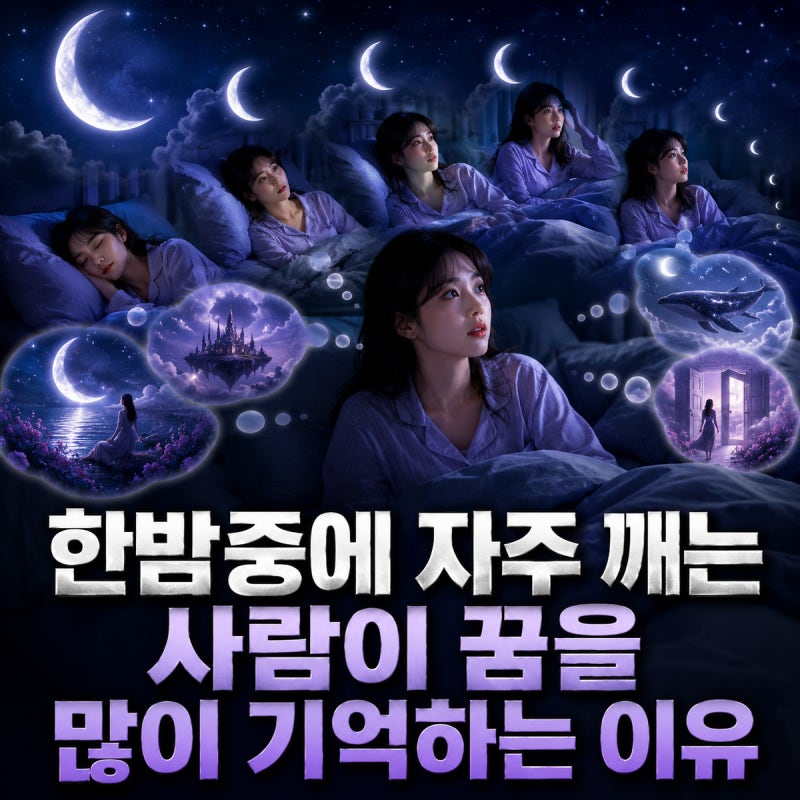한밤중에 자주 깨는 사람이 꿈을 많이 기억하는 이유