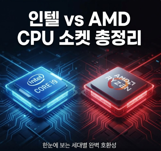 인텔, AMD CPU 소켓별 사용 가능 한 CPU 정리