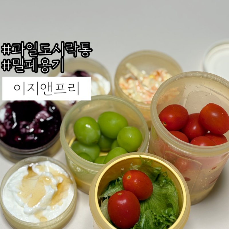 과일도시락통 냉정고정리용기 밀폐용기 이지앤프리 프레시타워 솔직후기