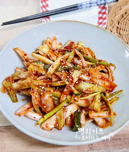쪽파 대신 대파로 파김치 담그는 법, 김용빈 대파 김치