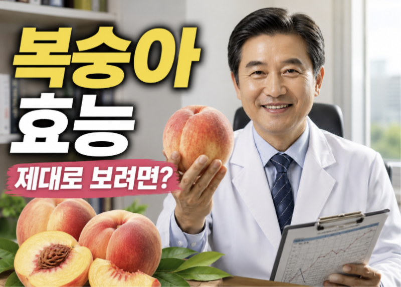 복숭아 효능 제대로 보려면? 껍질째 먹어야 하는 결정적 이유