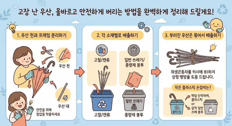 고장난 우산 버리는 방법