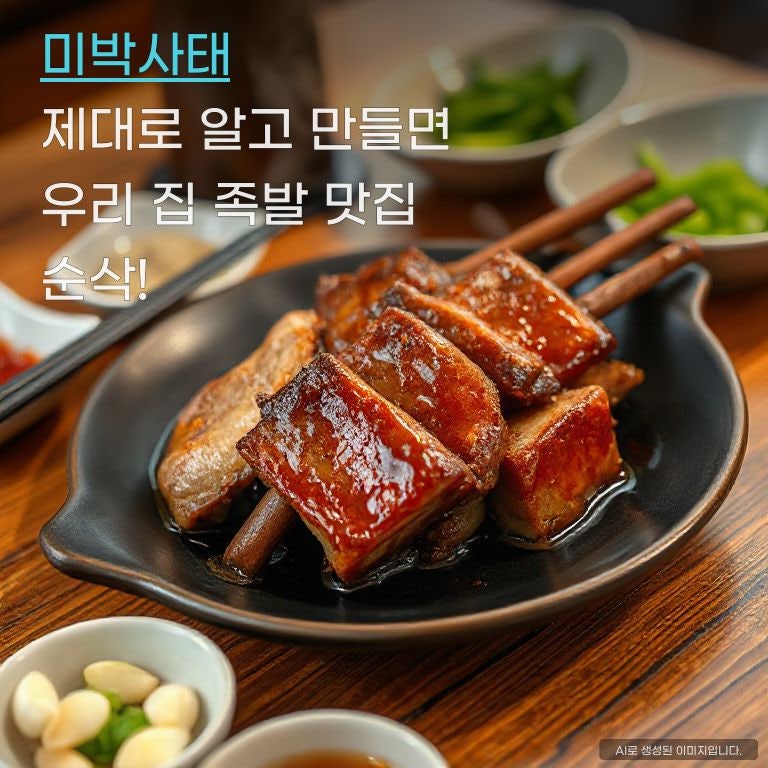 미박사태 제대로 알고 만들면 우리 집 족발 맛집 순삭!