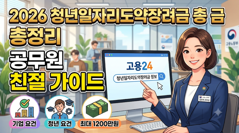 2026년 아직도 늦지 않았다!! 청년일자리 도약 장려금 총정리