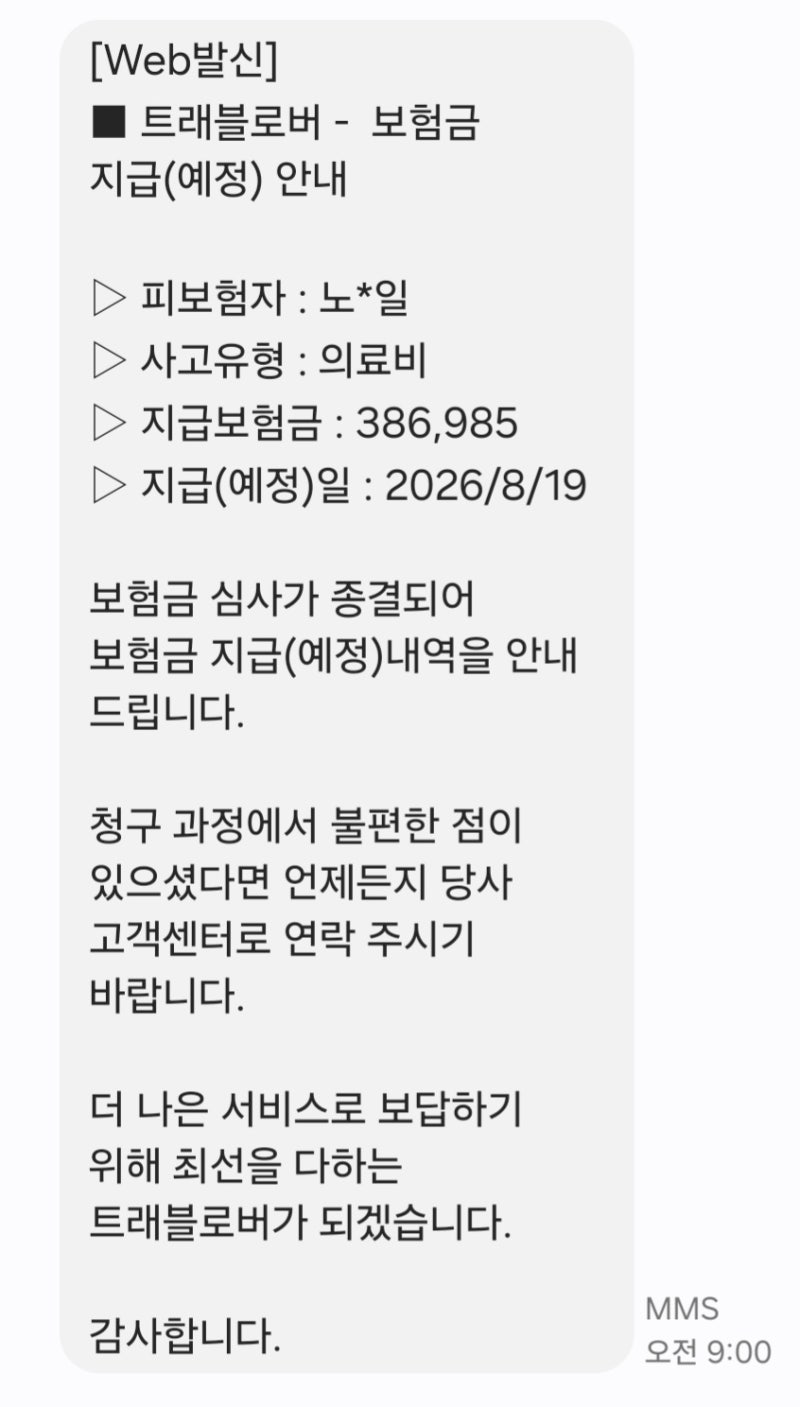 해외 여행 중 갑작스런 독감, 트래블로버 여행자보험 보험금 청구 후기