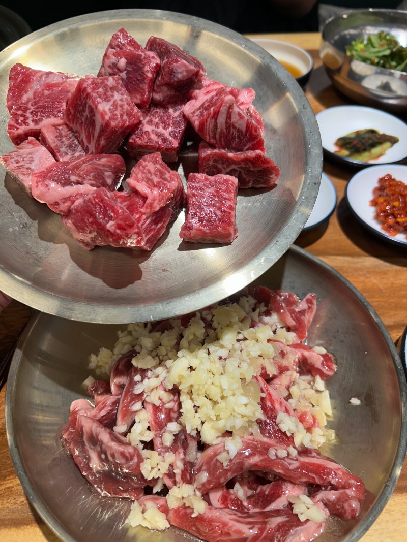 순천 소고기 맛집 담가화로구이 큐브눈꽃살 마늘갈비살 추천