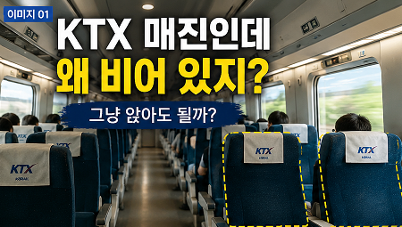 KTX 매진인데 빈자리가 있다? 그냥 앉으면 안 되는 이유