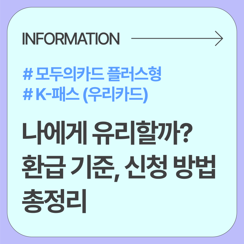 모두의카드 플러스형 | 나에게 유리할까? 환급 기준·신청 방법 정리 (2026)