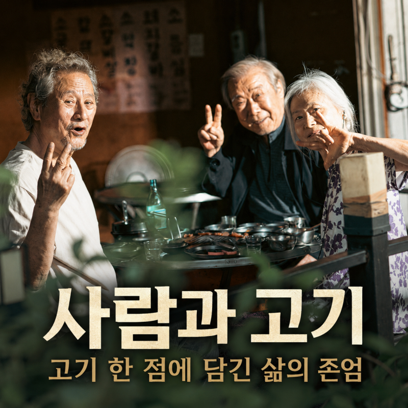 사람과 고기 영화 리뷰, 박근형 장용 예수정이 건네는 삶의 존엄