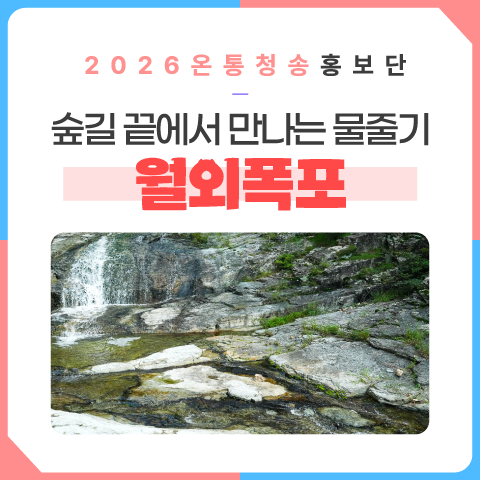 숲길 끝에서 만나는 시원한 물줄기 청송 월외폭포