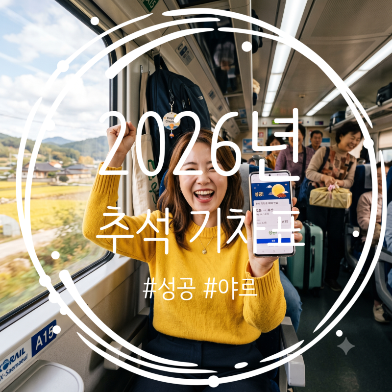 [2026 추석] KTX·SRT 기차표 예매 가이드 | 통합 회원 전환부터 교통약자 우선예매 & 취소표 꿀팁....