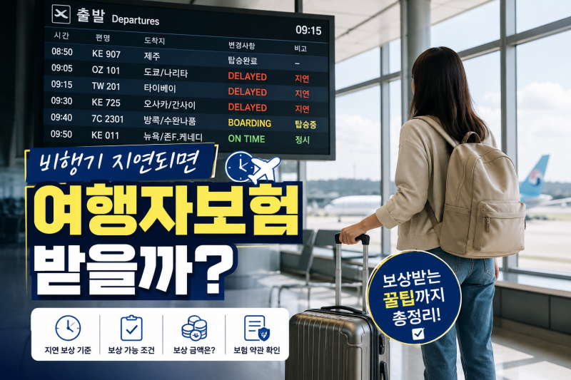 해외여행자보험 어디까지 보장될까? 비행기·수하물 지연부터 휴대폰 파손까지