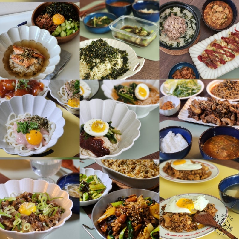 [8월집밥] 이구역 자취요리왕은 나야! 배달없는 여름 주간밥상 모음 (점메추&저메추)
