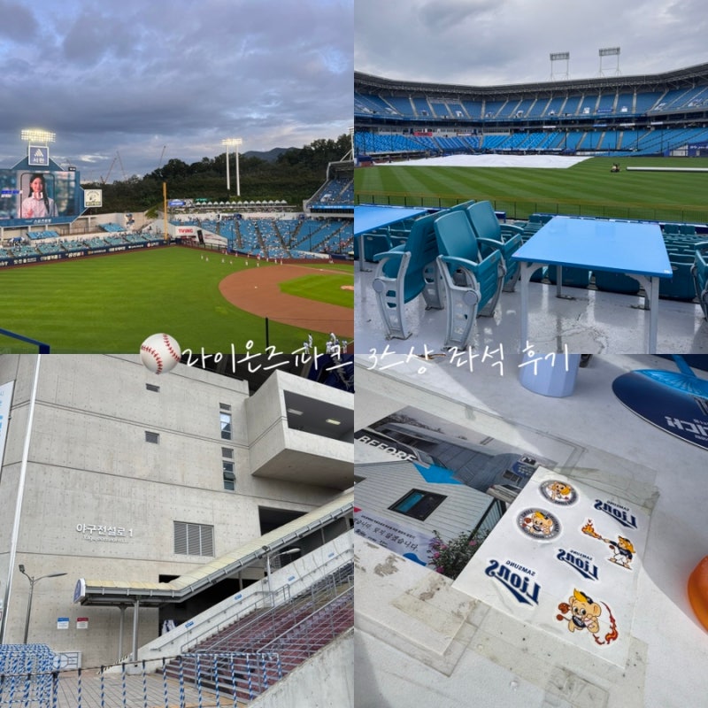 삼성라이온즈파크 3루 SKY U-29 시야 후기, 연막창 역전우동 후기