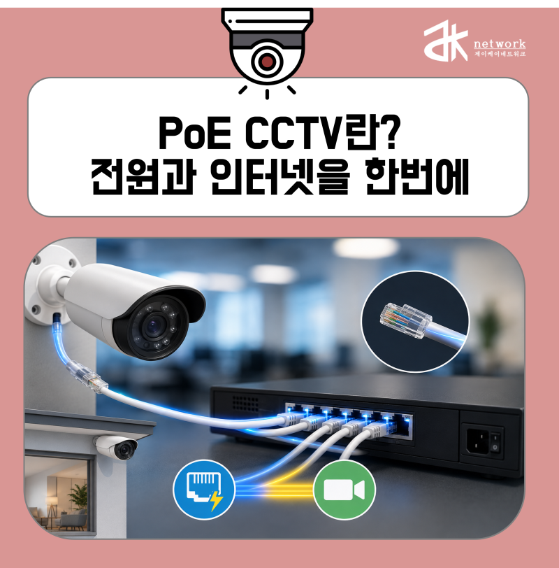PoE CCTV란? 전원과 인터넷을 한 번에 연결하는 방법