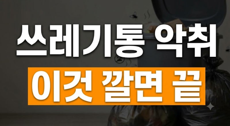 쓰레기통 날파리 초파리 퇴치법과 여름철 종량제 봉투 냄새 완벽 차단 노하우