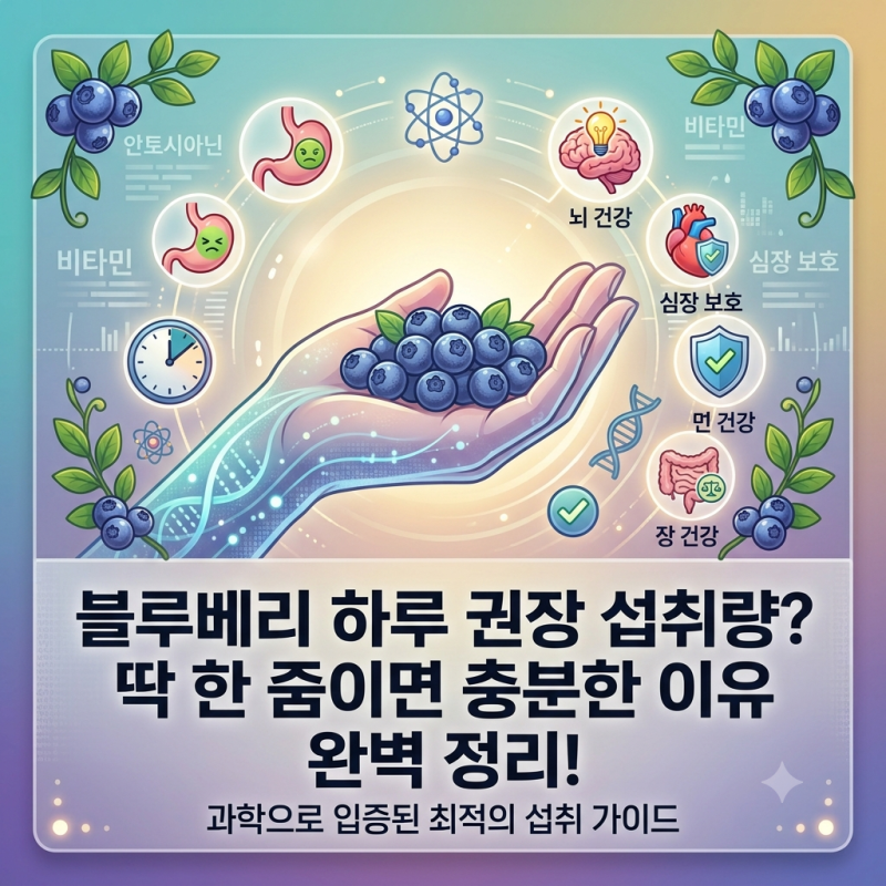 블루베리 하루 권장 섭취량, 한 줌이면 충분한 이유