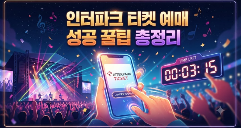 인터파크 티켓 예매 성공 꿀팁 5가지 : 피켓팅 광탈 방지 필수 노하우