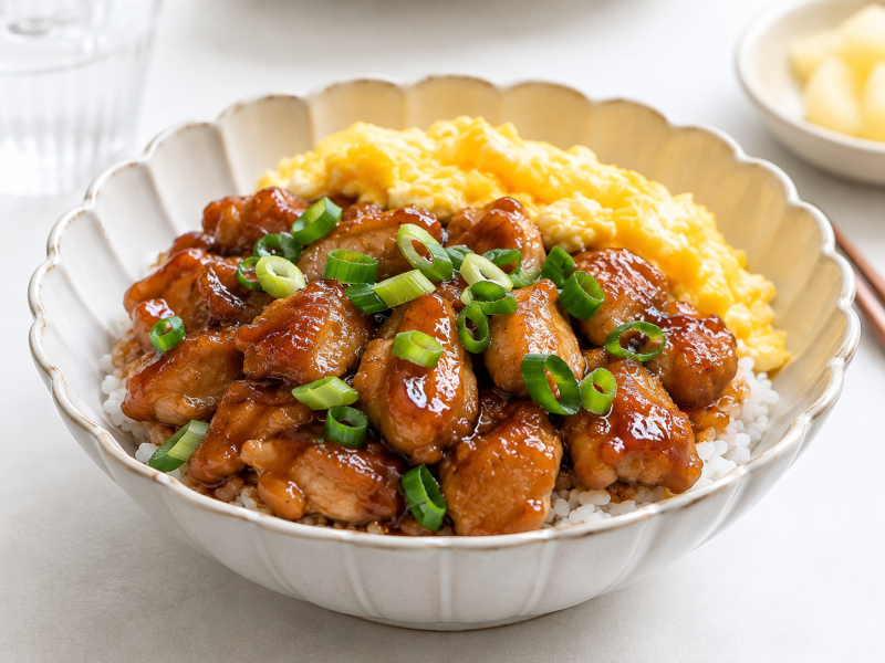 치킨 데리야끼 덮밥 만들기, 데리야끼소스 닭다리살 덮밥 만들기 한 그릇 요리