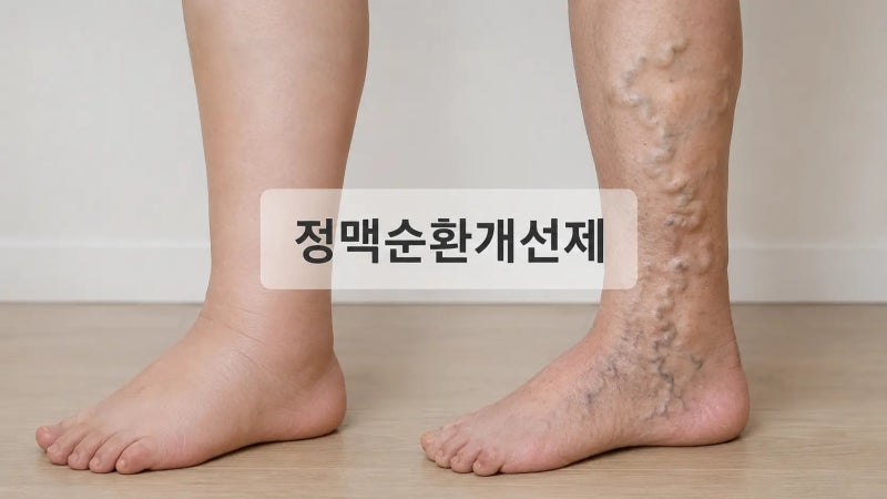 정맥순환개선제 먹어도 다리 붓는다면? 하지정맥류 신호 놓치지 마세요
