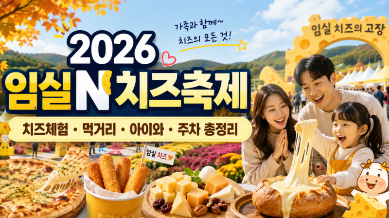 2026 임실N치즈축제, 치즈체험·먹거리·아이와 가볼만한곳·주차 총정리