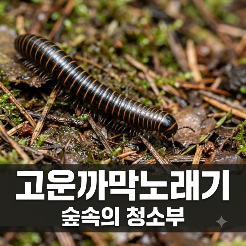 "다리가 왜 이렇게 많아?" 산길에서 만난 고운까막노래기, 알고 보니 지구의 조상님?