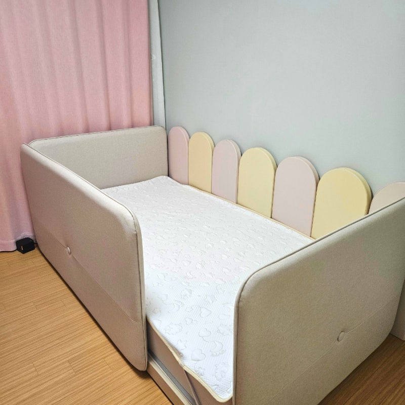 쿠시노 아기침대 슈퍼싱글 범퍼형 알로팡 벽가드 조합 추천