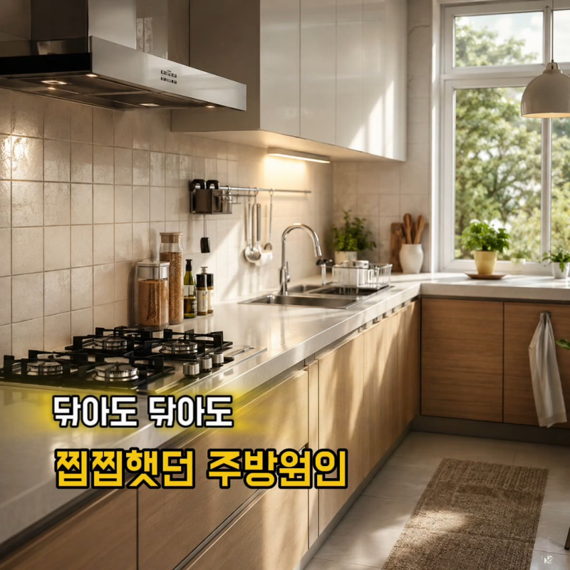 보이는곳만 청소하시나요? 주방 청소 방법, 환절기에 놓치기 쉬운 곳 5가지