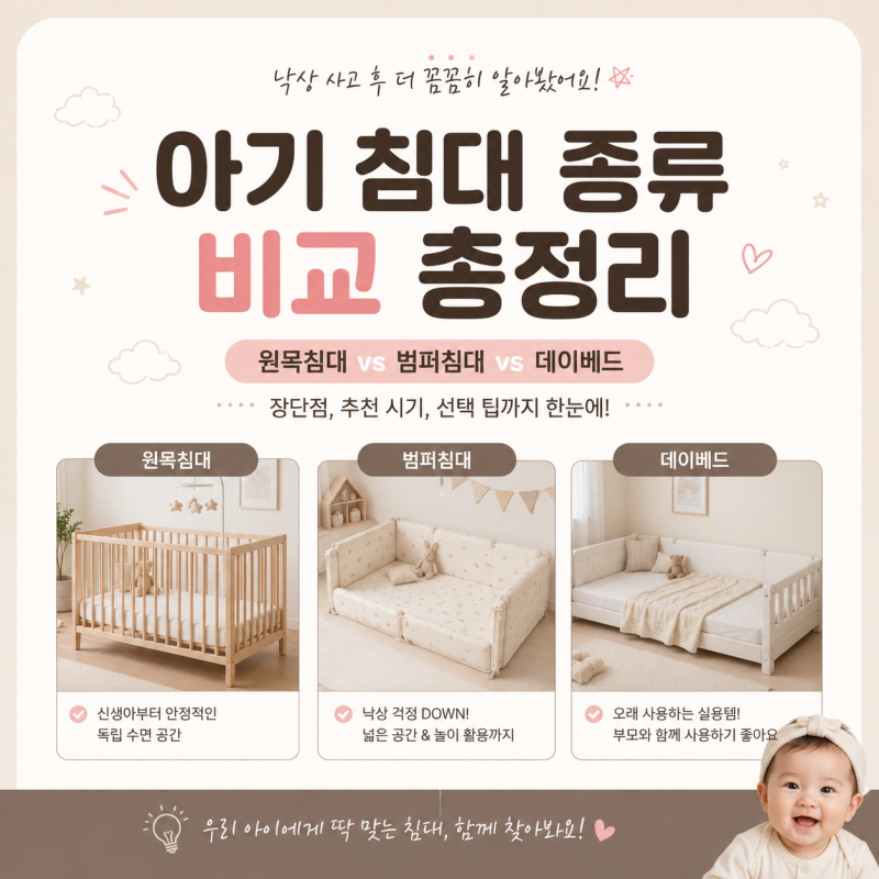 아기침대 종류 총정리｜원목 아기침대부터 범퍼침대, 저상형 데이베드까지! 어떤 걸 골라야 ....