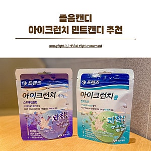 식후 졸음 깨는법 편의점 입냄새 제거 사탕 아이크런치 민트캔디 추천