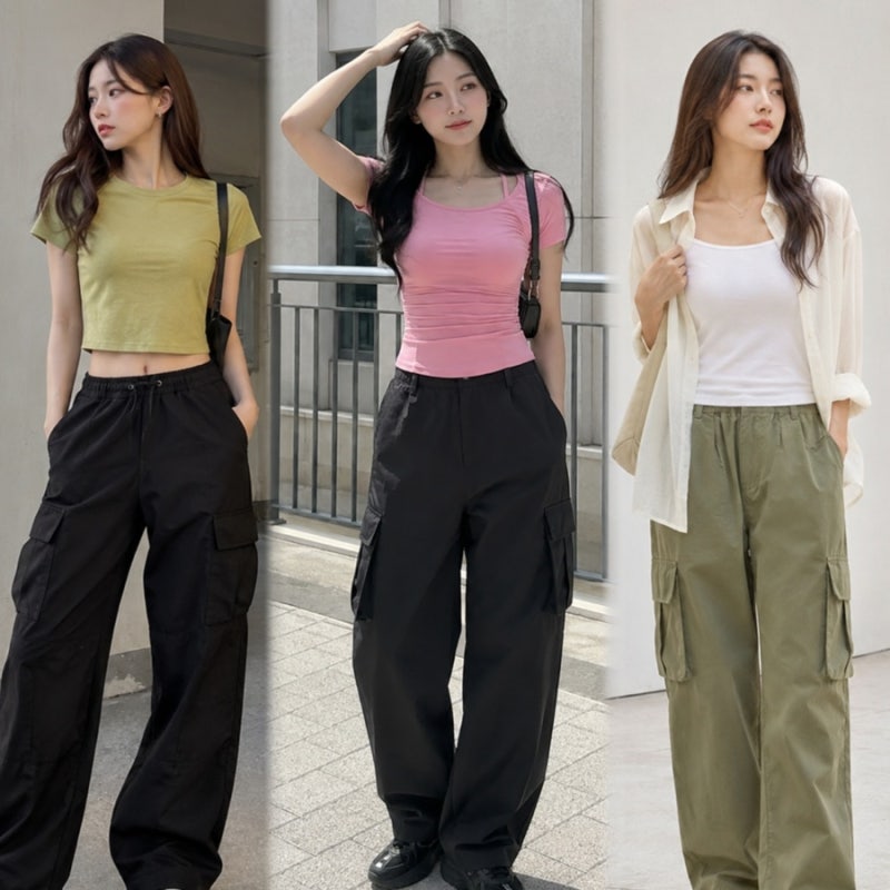 여자 카고팬츠 코디, 힙하고 편한 데일리룩 완성하는 법