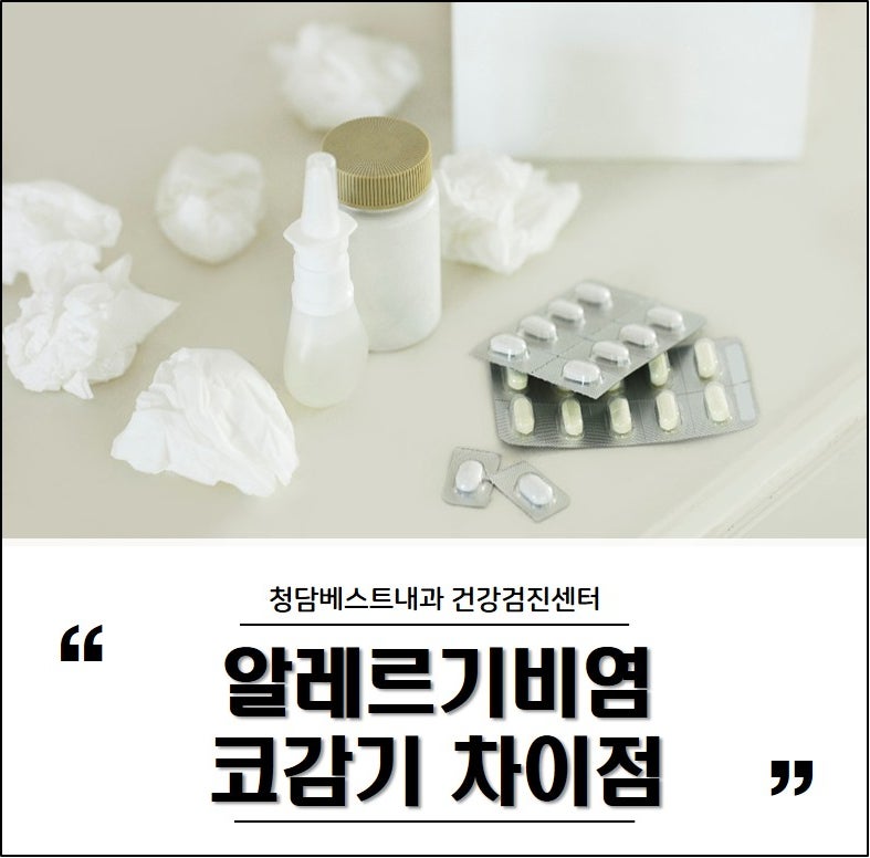 코감기와 알레르기비염의 차이점, 증상 구별하는 방법