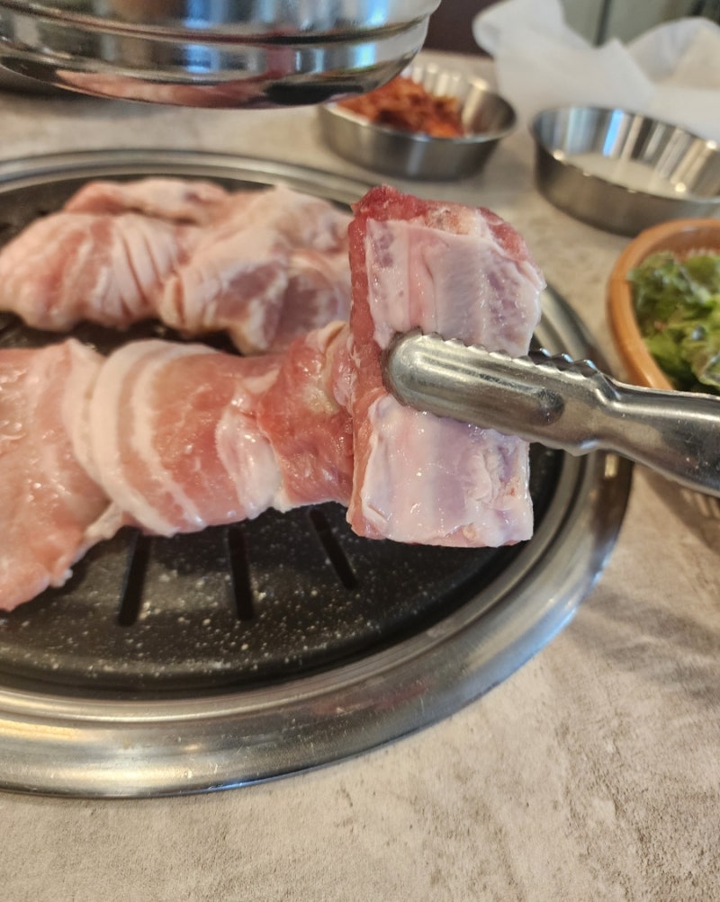 대구 달서구 백양숯불갈비 용산점_용산동 돼지생갈비 맛집_진짜 뼈가있는 생갈비