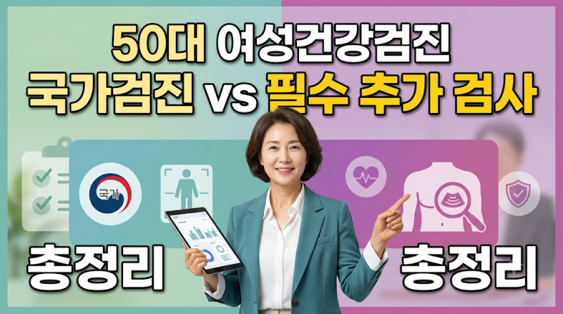 50대 여성 건강검진, 어떤 검사를 챙겨야 할까?