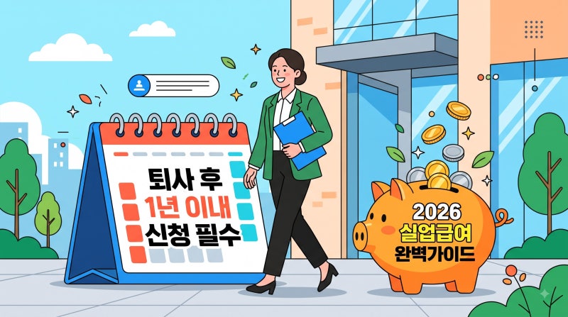 실업급여 하루라도 늦게 신청하면 손해? 2026 지급액수·준비서류·절차 A to Z