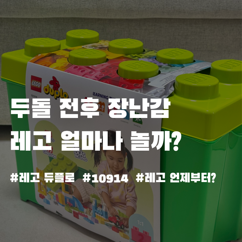 20개월 아기 장난감 추천, 레고 듀플로 10914 언제부터 잘 놀까?