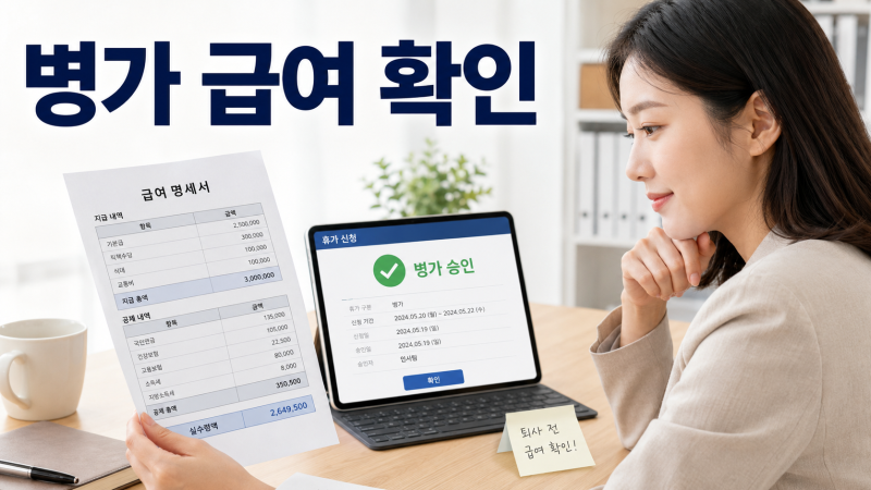 퇴사 직전 병가로 급여 줄었다면, 평균임금부터 확인하세요