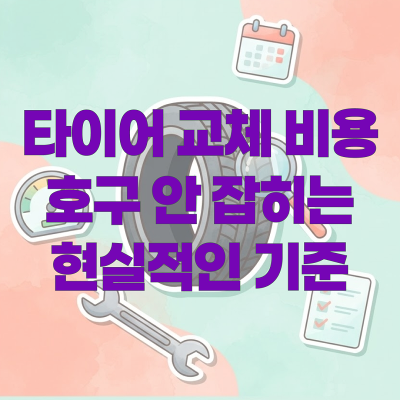 타이어 교체시기 확인법｜교체주기·교체비용·보험사 긴급출동 정리
