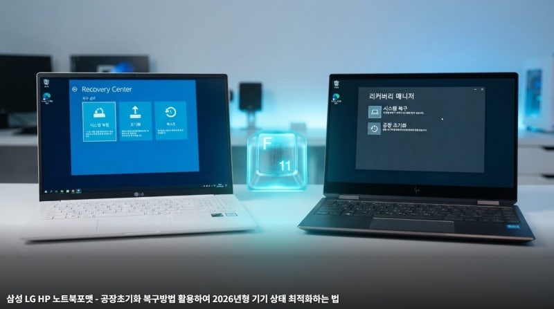 삼성 LG HP 노트북포맷 - 공장초기화 복구방법 활용하여 2026년형 기기 상태 최적화하는 법