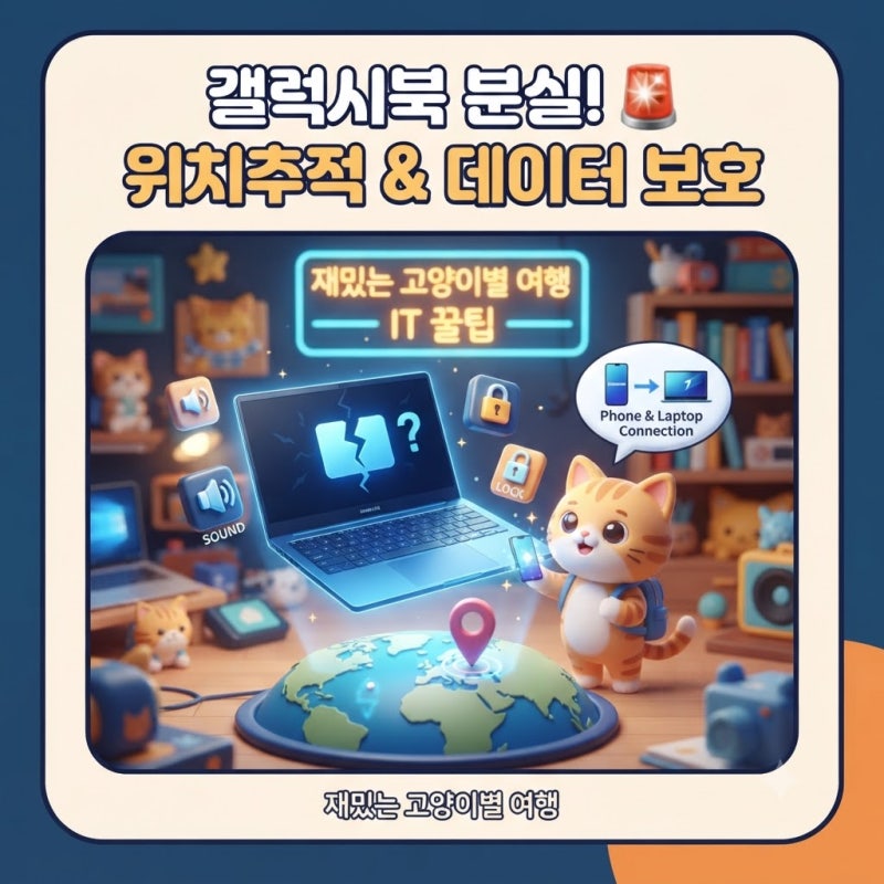 갤럭시 북 분실 대처 가이드: 실시간 위치 추적부터 완벽한 보안 설정까지!
