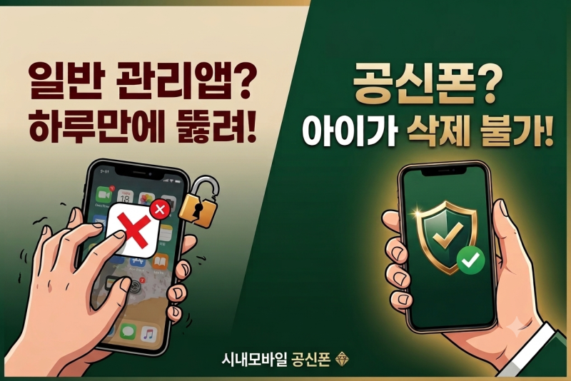 공신폰 제대로 고르는 법, 앱 차단만으로 부족한 이유와 시내모바일 맞춤 설정