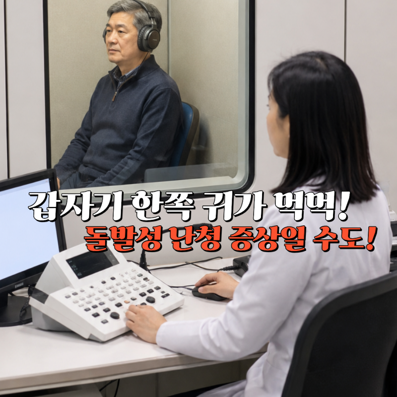 돌발성 난청 증상, 갑자기 한쪽 귀 먹먹하다면 치료 시기가 중요합니다
