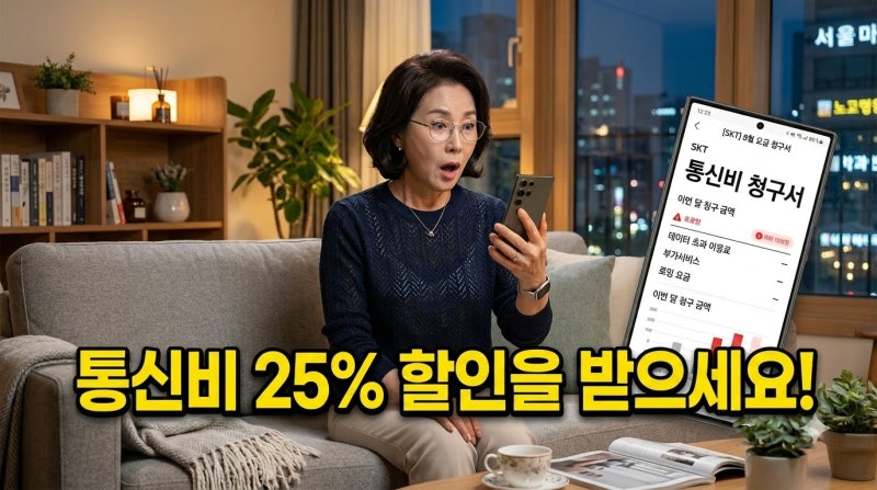 약정 끝난 핸드폰 요금 25% 할인받기! 선택약정 스마트폰으로 신청하는 법