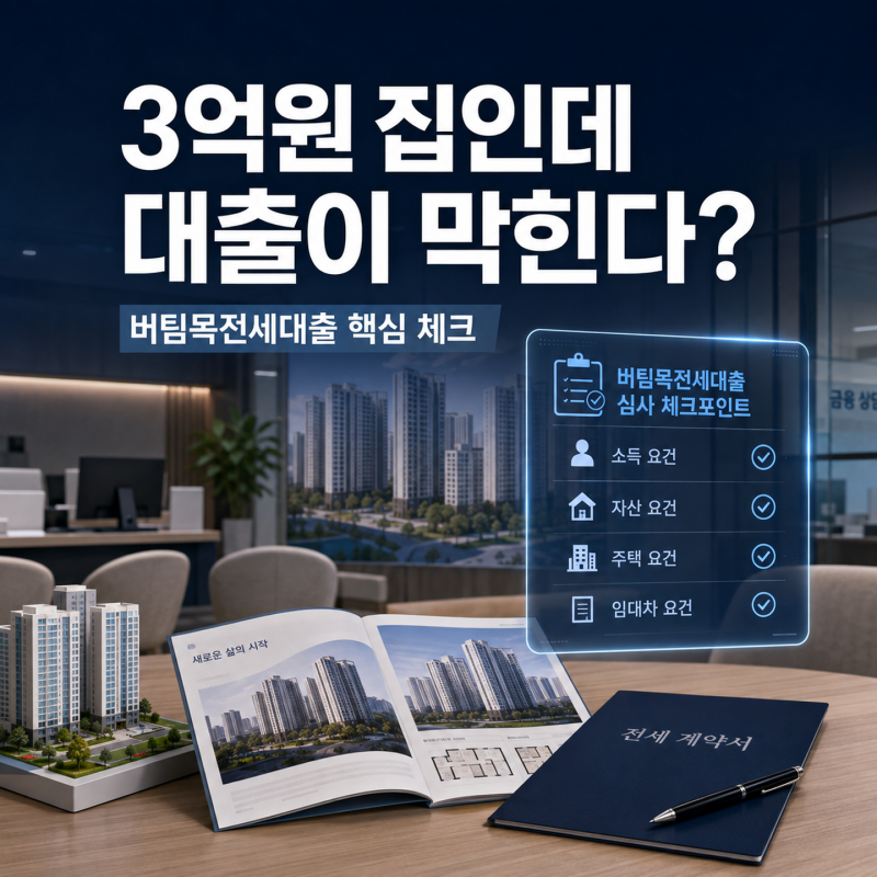 “3억원” 집 구했는데 버팀목전세대출이 안 나올 수도 있다고?