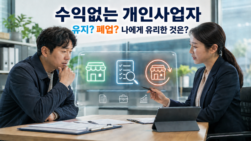 개인사업자 매출이 없다면 폐업이 유리할까? 정부지원금과 세금까지 비교