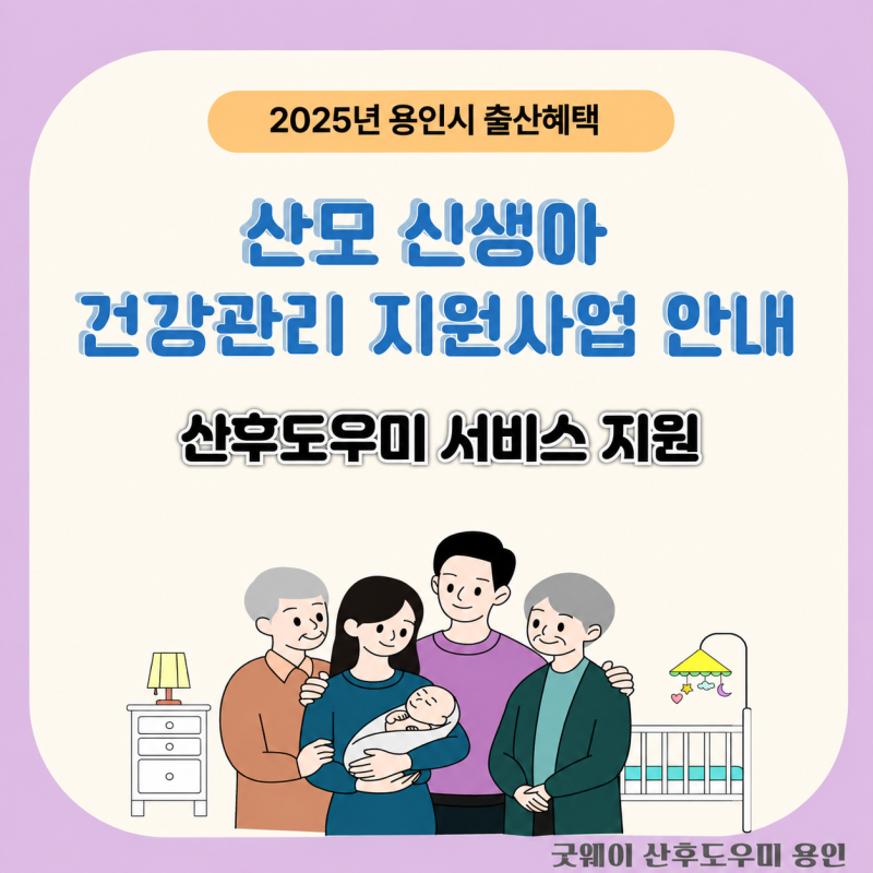용인시 출산혜택 산모신생아 건강관리 지원사업 산후도우미 서비스 정부지원 바우처